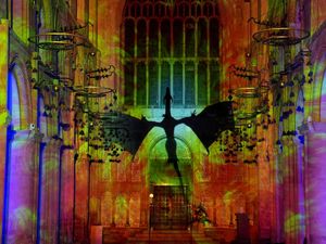 Supporting image for story: Cathedral lights up to celebrate its history in immersive experience