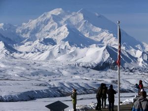 Supporting image for story: Trump vows to change names of Mount Denali and Gulf of Mexico