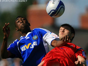 Supporting image for story: Hednesford Town sign sizeable striker Vinny Mukendi from North Ferriby United