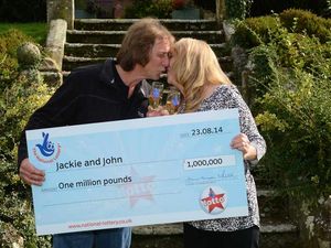 Supporting image for story: £1m scratchcard winner: 'We've been too excited to eat'