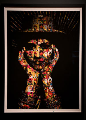 'Auto-Portrait 1995' by Chila Kumari Burman from 1992 is one of the exhibits on display