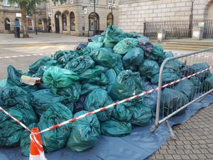 Supporting image for story: Council dumps over 100 bags of rubbish in town centre - but it is not as it seems