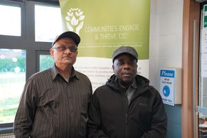 Residents Satish Kumar and Eric Johnson who took part in a diabetes management course. PIC: NHS Birmingham and Solihull