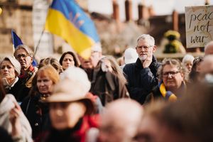 The march in Shrewsbury 
