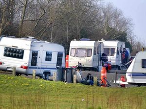 Supporting image for story: Travellers camp up at Darlaston park