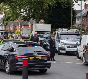 The police cordon at Well Lane after Connor Brookes had been shot