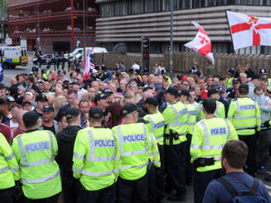 Supporting image for story: Britain First Birmingham protest passes 'without incident'