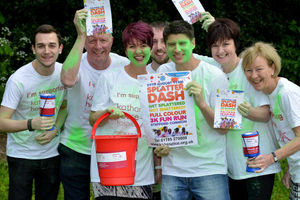 (From left) Josh Ball, Steve Roulstone, Lisa Carson, Craig Smith, Ian James, Jo Vogel, and Jenny Roulstone