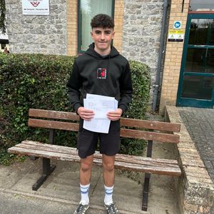 Harry Edwards also at Ysgol Calon Cymru with 3A*s, 1A, 6Bs, 2Cs and a Merit in construction