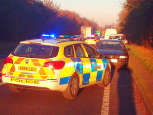 Supporting image for story: A518 at Lilleshall closed after crash