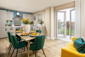 B&DWM - 003 - The kitchen dining room in the Hadley show home at Hughes Meadow