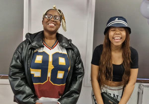 Ada Oparah, and Cleo Dennis, both 18, cheered each other one as they opened their results