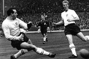 Playing for England in 1959