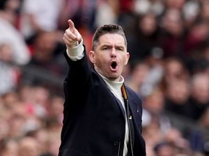 Manchester United manager Marc Skinner during a Barclays Women’s Super League match against Manchester City