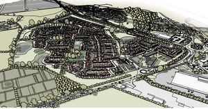 An artist's impression of the development from the North East. Picture: Shropshire Council planning portal