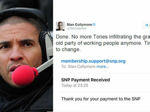 Supporting image for story: Syria air strikes: Stan Collymore leaves 'Tory-infiltrated' Labour for SNP after vote