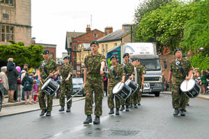 The band and bugles of Shropshire Army Cadet Force