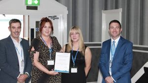 Pictured (left to right): Andy Haller, Carly Rogers, Holly Cooper and David Shaw with Shropshire Council’s excellence award