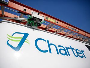 A charter communications van in St Louis, US