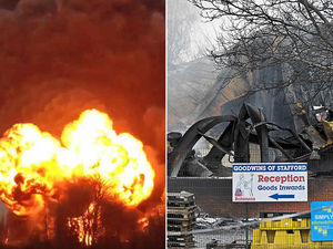 Supporting image for story: Stafford fire: Company boss apologises as firms count cost of damage