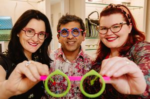 Style Optique in Market Drayton have been shortlisted for three awards for the National Optical awards. In Picture L>R: Eva Davé, Sam Davé and Zoe Witham
