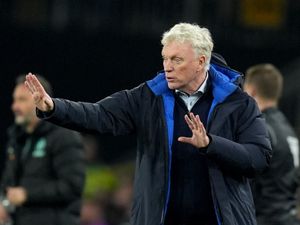 Everton boss David Moyes gestures on the touchline