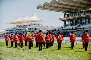 The Royal Signals Band, seen here performing at Goodwood