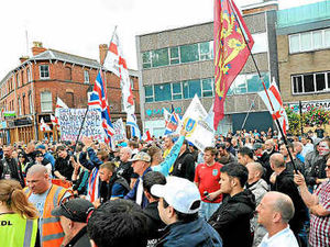 Supporting image for story: Telford EDL march cost £350,000 to police