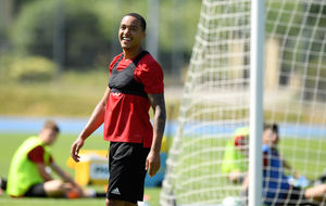 Helder Costa in pre-season training. (AMA)