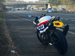 Supporting image for story: Biker caught doing 114mph on M54 faces ban