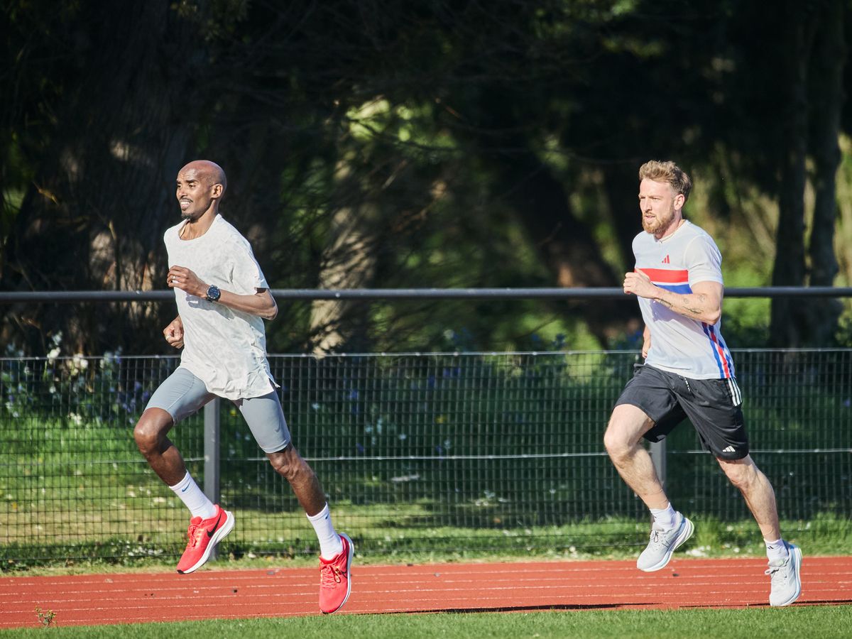 Sir Mo Farah tells Sam Thompson to &lsquo;get real&rsquo; over marathon Soccer Aid challenge