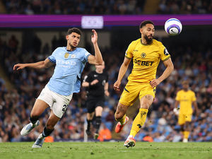  Matheus Nunes of Manchester City and Matheus Cunha  (Photo by Jack Thomas - WWFC/Wolves via Getty Images)