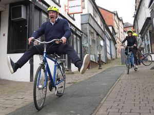 Supporting image for story: In Pictures: Planes, trains and… bikes as parties continue on campaign trail