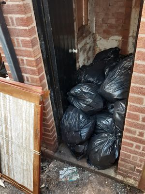 The council shared the photographs of the scene outside the barbershop in Wellington. Photo: Telford & Wrekin Council