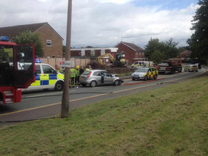 Supporting image for story: Road closed and man injured after lorry and car collide in crash