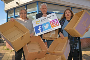 Pictured from left, Manj Sidhu, Paul Birch and Asha Mattu