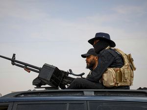 Syria’s security forces are deployed at a highway where they found bodies of Syrian Druze fighters