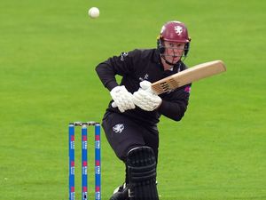 James Rew batting for Somerset during a one-day match