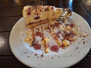 The delightful cheesecake