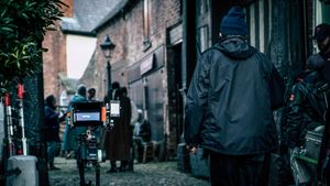 The filming of Great Expecations in  Shrewsbury. Pictures: Sarah Creighton, Film Shropshire 