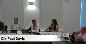 Telford & Wrekin Councillor Paul Davis speaking at Monday\'s meeting. Picture: Worcestershire County Council