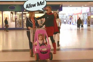 Supporting image for story: Superhero shots of Wem comedian Greg Davies in new Wonder Stuff video