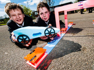 Supporting image for story: 100mph rocket cars in pole position for Shropshire pupils - video and pictures