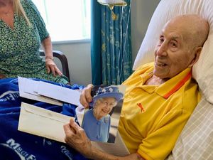 Supporting image for story: Lifelong Wolves fan receives one of the last 100th birthday cards signed by the Queen