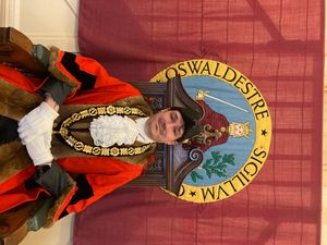 Oswestry mayor, Councillor Jay Moore