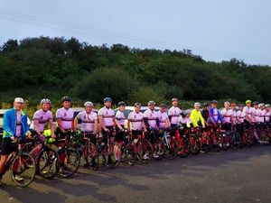 Supporting image for story: Shropshire cyclists beat heat in 150-mile charity ride
