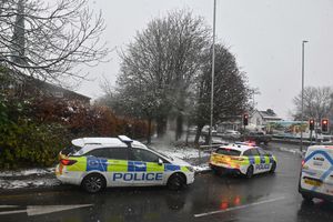 Police cars spotted at the scene outside St Joseph's Catholic Church off Willenhall Road