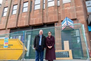 Craig Hodgson, Principal and Chief Executive of NSCG and Leigh Ingham, MP for Stafford, Eccleshall and the villages