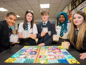 Supporting image for story: Pupils create new stained-glass window to celebrate diversity