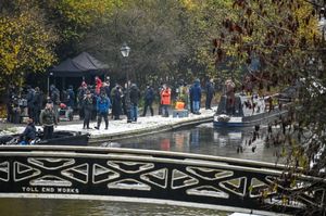 Cameras descended on the Dudley Canal at Bumble Hole and Warrens Hall Nature Reserve. Photo: Emma Trimble / SWNS